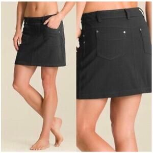 Athleta Skort Womens XS Black Bettona Pull On Casual Hiking Athletic Activewear